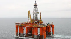 The semisubmersible drilling rig Blackford Dolphin.