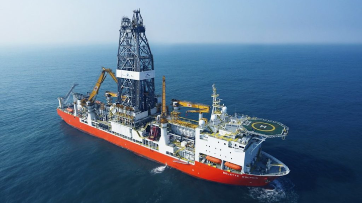 The drillship Bolette Dolphin.