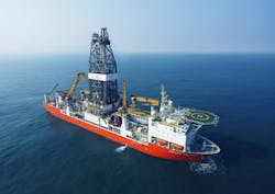 The drillship Bolette Dolphin. The drillship Bolette Dolphin.