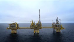 The Culzean field development involved drilling six wells, construction of three bridge-linked platforms and an FSO unit. The Culzean field development involved drilling six wells, construction of three bridge-linked platforms and an FSO unit.