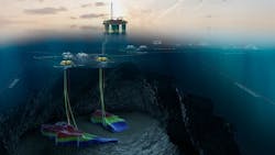 The Duva development calls for a four-slot subsea template tied back to the Gj&oslash;a semisubmersible platform for processing and export.