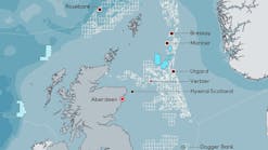 Rosebank is about 130 km (81 mi) northwest of the Shetland Islands in water depths of approximately 1,110 m (3,641 ft).