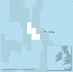 Frontier exploration license 3/04 in the southern Porcupine basin offshore western Ireland.