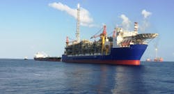 Ichthys LNG project offshore northwest Australia. Ichthys LNG project offshore northwest Australia.