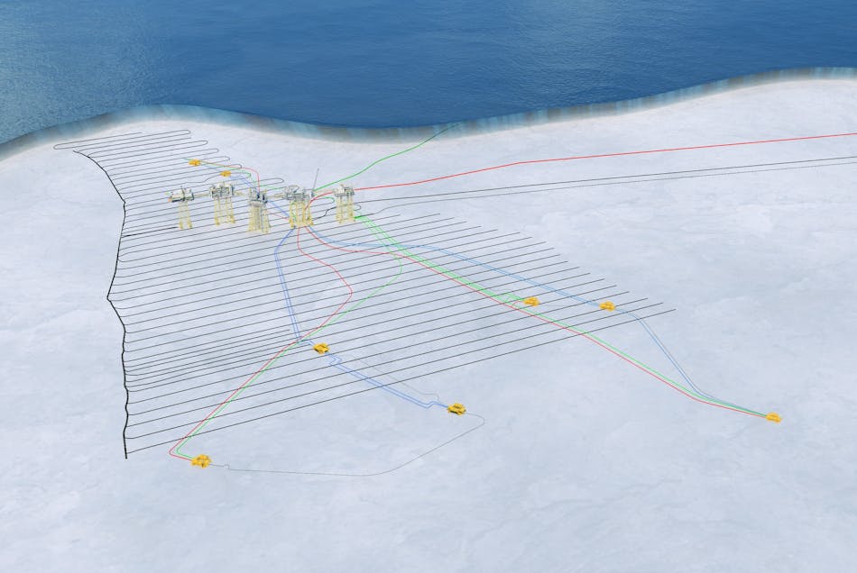 With PRM, seismic sensors are permanently embedded into the seabed which enables more frequent and improved seismic images of changes in the reservoir. The system on Johan Sverdrup will use optical fiber technology which allows for continuous recording of changes in the subsurface.