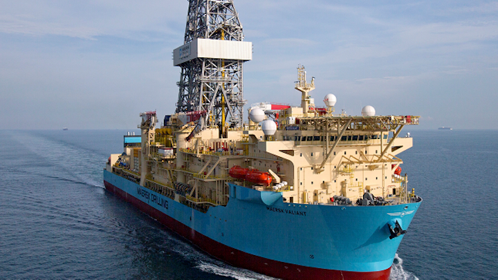 The Maersk Valiant is a 7th generation drillship with managed pressure drilling capability.