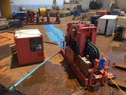 This was the first project in Mexico to use a portable flexlay spread to install a shallow-water cable. This was the first project in Mexico to use a portable flexlay spread to install a shallow-water cable.