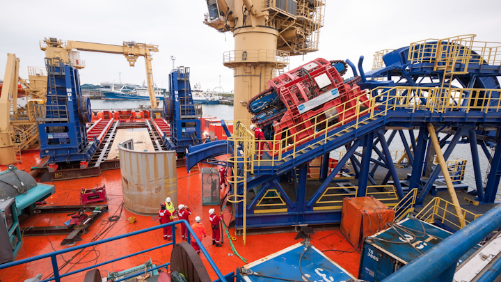 Mobilization of a second-generation reel drive system onboard the Normand Clipper.