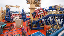 Mobilization of a second-generation reel drive system onboard the Normand Clipper.
