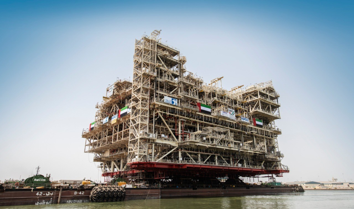 National Petroleum Construction Company Completes Giant Umm Lulu Process Platform Offshore