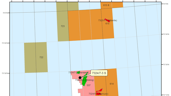 Wisting is in license PL 537 in the Barents Sea.