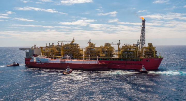 The Valencia Knutsen, a Spanish-flagged tanker, is transporting the LNG cargo from the Prelude complex in block WA-44-L.