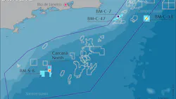 The BM-S-8 block in the Santos basin offshore Brazil. The BM-S-8 block in the Santos basin offshore Brazil.