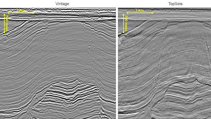 TopSeis versus legacy comparison over Loppa High. (Data courtesy Lundin Norway)