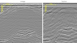 TopSeis versus legacy comparison over Loppa High. (Data courtesy Lundin Norway) TopSeis versus legacy comparison over Loppa High. (Data courtesy Lundin Norway)