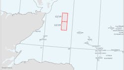 Blocks 12/14 and 12/19 in the Moray Firth area off northeast Scotland. Blocks 12/14 and 12/19 in the Moray Firth area off northeast Scotland.