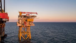 The Valhall Flank West platform in the southern Norwegian North Sea. The Valhall Flank West platform in the southern Norwegian North Sea.