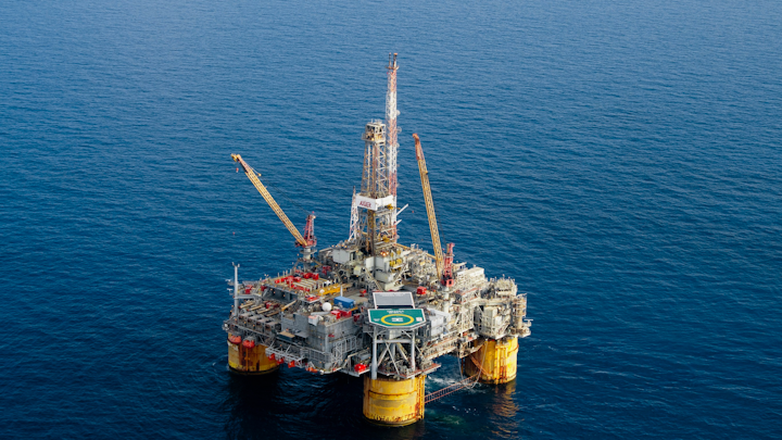 The Auger TLP is about 214 mi south of New Orleans in the deepwater Gulf of Mexico.