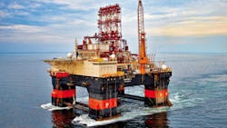 The semisubmersible Scarabeo 9 is heading to the Black Sea offshore Romania. The semisubmersible Scarabeo 9 is heading to the Black Sea offshore Romania.