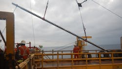 Welltec Annular Isolation on its way for deployment. Welltec Annular Isolation on its way for deployment.