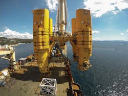 The offset installation equipment was tested in the northern Adriatic Sea.