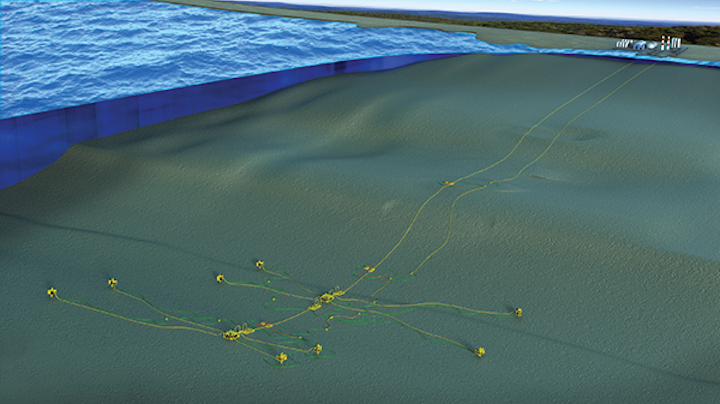 The Pseudo Dry Gas liquid removal system is said to eliminate the need for topsides and compression. (Courtesy INTECSEA)