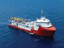 Halliburton has added the Stim Star Mexico to its well stimulation vessel fleet. (Courtesy Halliburton) Halliburton has added the Stim Star Mexico to its well stimulation vessel fleet. (Courtesy Halliburton)