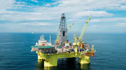 The semisubmersible COSLPromoter will drill eight production wells for the Troll Phase 3 field development in the North Sea.