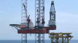 The jackup drilling rig Cantarell IV.
