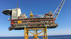 The Gudrun platform has capacity for partial treatment of oil and gas.