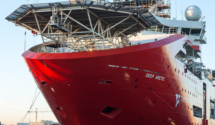 TechnipFMC’s diving support vessel Deep Arctic came to the yard primarily for a main class renewal (intermediate) docking and for maintenance including the renewal of the steel plates to her box coolers.