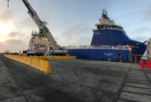The package includes logistics management for all supply base work at Abu Qir Port and providing the platform support vessel MV Sea Triumph.