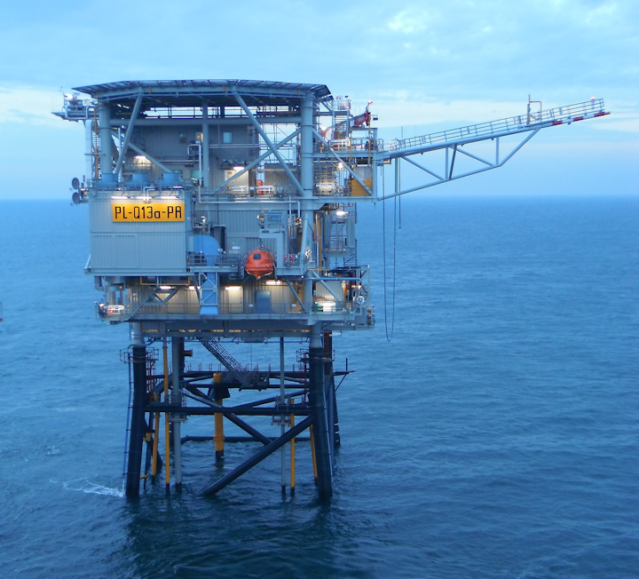 A megawatt electrolyser, housed within a sea container, will be installed on Neptune’s Q13a platform in the Dutch North Sea.