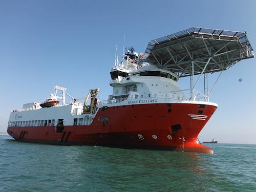 The Hugin Explorer will conduct the 4D ocean bottom node monitor survey offshore West Africa.