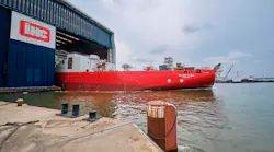 The newbuild reel-lay vessel Seven Vega is undergoing outfitting and testing ahead of scheduled delivery in early 2020.