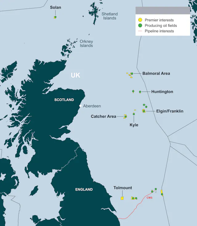 Shell Uk Asset Map North Sea Map Oilfields North Sea Oil And Gas Field And Integrity Map