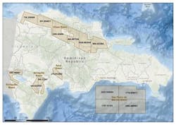 The four offshore blocks offered in the Dominican Republic&apos;s first licensing round are in the San Pedro basin.