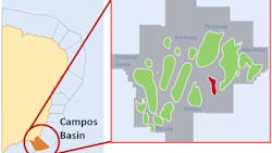 Enchova is a shallow-water field in the Campos basin offshore Brazil. Enchova is a shallow-water field in the Campos basin offshore Brazil.