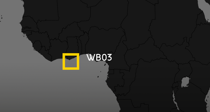 Block WB03 offshore Ghana.