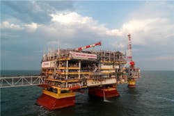 The Vladimir Filanovsky field is in the Russian sector of the Caspian Sea. The Vladimir Filanovsky field is in the Russian sector of the Caspian Sea.