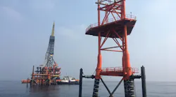 The Phase 14 complex of the South Pars gas field in the Persian Gulf.