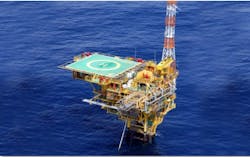 The unmanned platform PPER-1 is in the Peroá concession in the Espírito Santo basin offshore Brazil. The unmanned platform PPER-1 is in the Peroá concession in the Espírito Santo basin offshore Brazil.