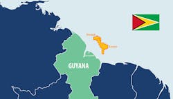 The Orinduik and Kanuku blocks offshore Guyana.