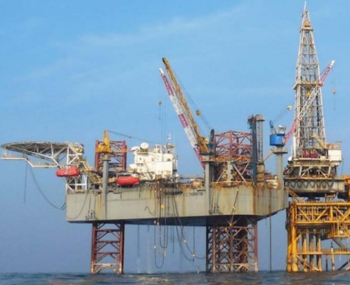 The jackup C.E. Thornton will drill for ONGC in the Mumbai High offshore India.