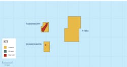 The Lyon exploration well was drilled in license P1854 west of Shetland. The Lyon exploration well was drilled in license P1854 west of Shetland.