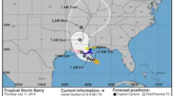 Tropical Strorm Barry 07 11 2019