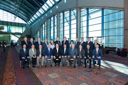 2019 Subsea Tieback Forum Advisory Board Standing from left to right: Jeremy Woulds, Subsea 7; Steve Whitaker; Hess Corporation; Ian Ramsay, Murphy Oil Corporation; Bruce Crager, Endeavor Management; Erin Balch, Wood; Karl Schnakenburg, BHP; Pete Stracke, Equinor; Nancy Chafe, Anadarko Petroleum Corp; Chris Egan, TechnipFMC; Eric Hevle; Jon Sonka, ExxonMobil; Chris Tam, Saipem America Sitting from left to right: Conference Director David Paganie, Offshore; Maria Bulakh, Aker Solutions; George Zener, BP; Randy Seehausen, INTECSEA; Advisory Board Chairman John Smiley, Shell; James Wiseman, Noble Energy; Mark Carter, OneSubsea; Julie Ingram, College of Engineering - TAMU; Antonio Critsinelis, Chevron Energy Technology Co.; Joey Clements, McDermott International Not pictured: Mike Ellis, Oceaneering International; Lisa Winfrey, Baker Hughes, a GE company; Tony Matson, Trendsetter Engineering 2019 Subsea Tieback Forum Advisory Board Standing from left to right: Jeremy Woulds, Subsea 7; Steve Whitaker; Hess Corporation; Ian Ramsay, Murphy Oil Corporation; Bruce Crager, Endeavor Management; Erin Balch, Wood; Karl Schnakenburg, BHP; Pete Stracke, Equinor; Nancy Chafe, Anadarko Petroleum Corp; Chris Egan, TechnipFMC; Eric Hevle; Jon Sonka, ExxonMobil; Chris Tam, Saipem America Sitting from left to right: Conference Director David Paganie, Offshore; Maria Bulakh, Aker Solutions; George Zener, BP; Randy Seehausen, INTECSEA; Advisory Board Chairman John Smiley, Shell; James Wiseman, Noble Energy; Mark Carter, OneSubsea; Julie Ingram, College of Engineering - TAMU; Antonio Critsinelis, Chevron Energy Technology Co.; Joey Clements, McDermott International Not pictured: Mike Ellis, Oceaneering International; Lisa Winfrey, Baker Hughes, a GE company; Tony Matson, Trendsetter Engineering