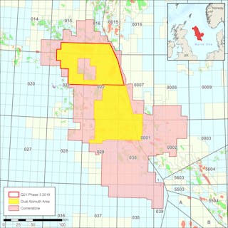 Cornerstone multi-client data coverage in the Central North Sea. The dual azimuth area has recent broadband data orthogonally overlying earlier surveys. New data continues to be acquired in the area over Quad 21 and 22.