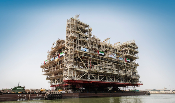 Umm Lulu gas treatment platform.