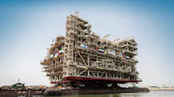 Umm Lulu gas treatment platform.